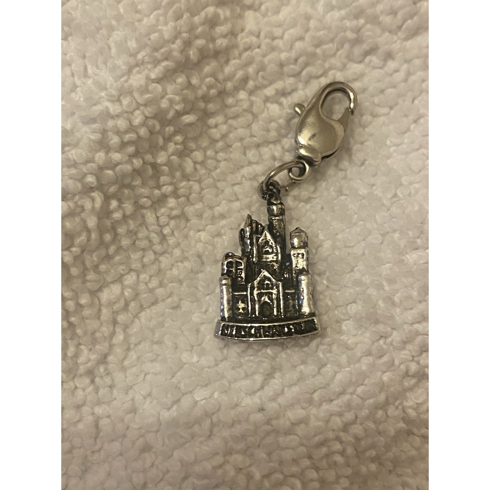 Nueschanstein Detailed  Castle Charm German Disney Model Lobster Clasp Fairytale